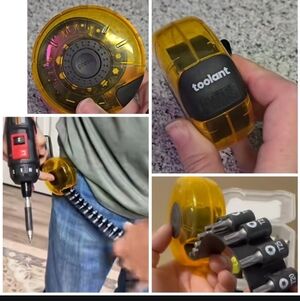 New In Box 20 pieces Tapeline Bits Set Built-in Belt Clip Retractable Tool Case